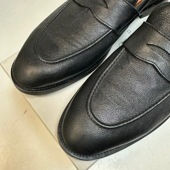 WORN ONCE Brunello Cucinelli Black Calf Penny Loafer Made in Italy EU 44 US 11 D main image 5